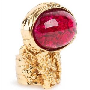 YSL Yves Saint Laurent Arty ring in Love Pink